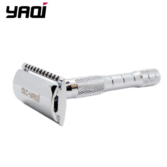 Vente Flash 2026 ! Rasoir de sécurité à double tranchant YAQI Orion Chrome Color pour rasage humide,