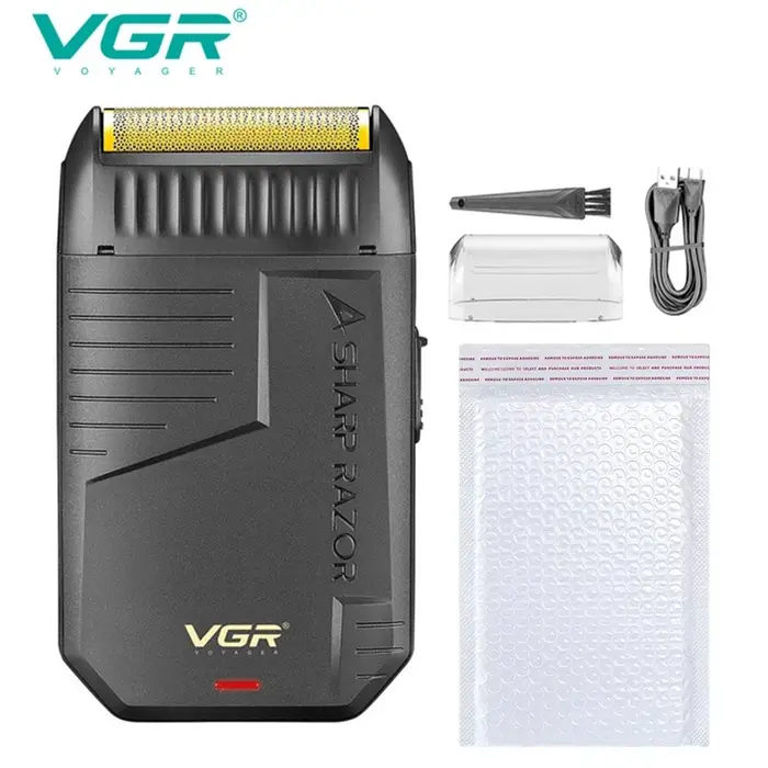 VGR rasoir à lame unique rasoir électrique Machine à raser tondeuse à barbe Rechargeable rasoir à fe