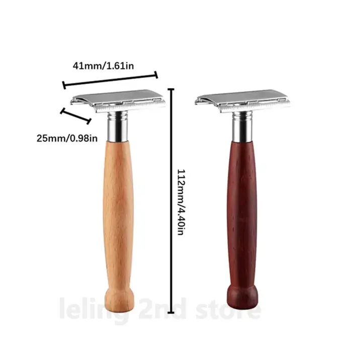 Rasoir de sécurité en bois pour hommes