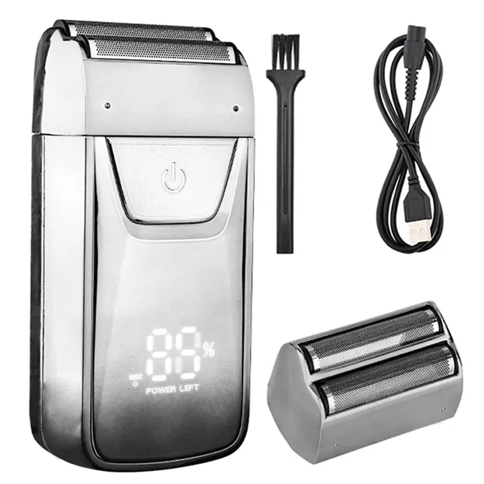 HIENA machine à raser hommes rasoir électrique tondeuse à cheveux boîtier en métal Rechargeable Pro