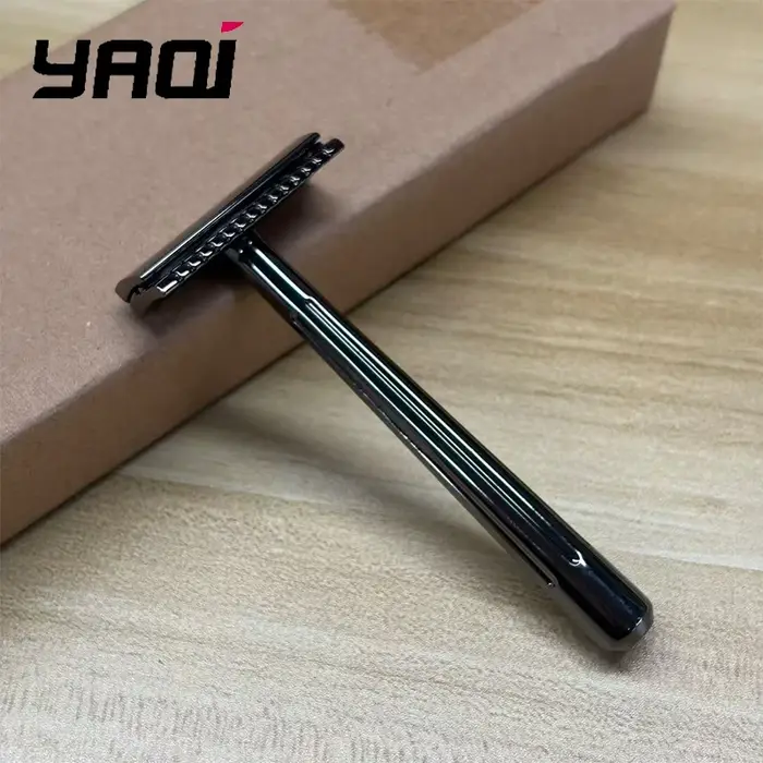 Vente Flash 2026 ! Rasoir de sécurité à lame unique YAQI SE Katana / Globe Trotter pour un rasage confortable pour hommes