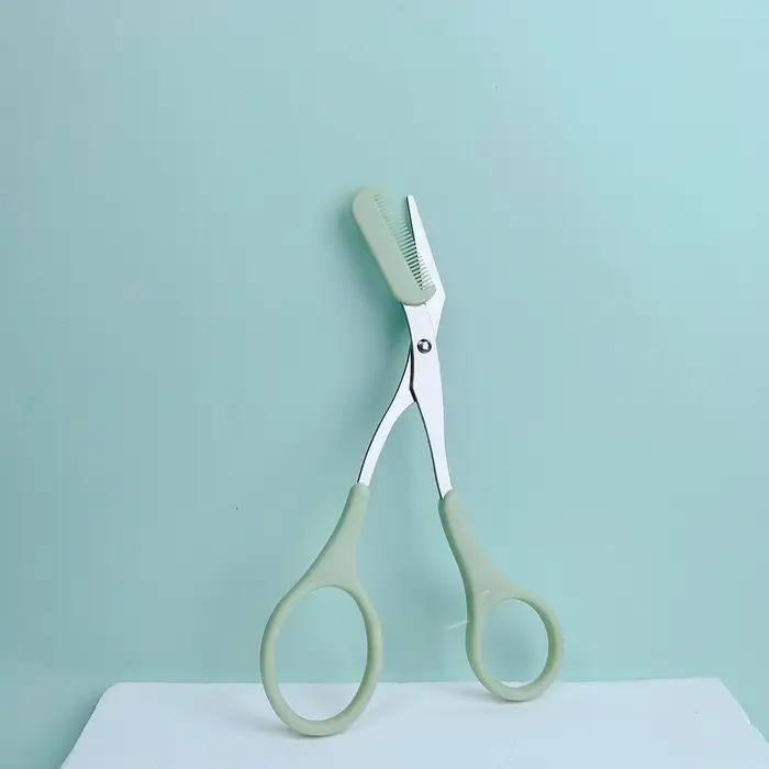 Ciseaux de rasoir à sourcils en acier inoxydable