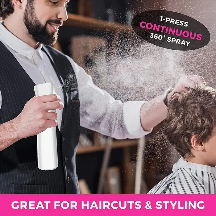 BIBI pulvérisateur continu eau pour cheveux Ultra Fine monsieur vaporisateur bouteille sans propulseur pour la coiffure