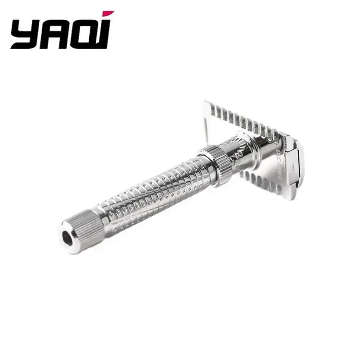 Yaqi Ultima – rasoir de sécurité réglable en acier inoxydable pour hommes, peigne ouvert