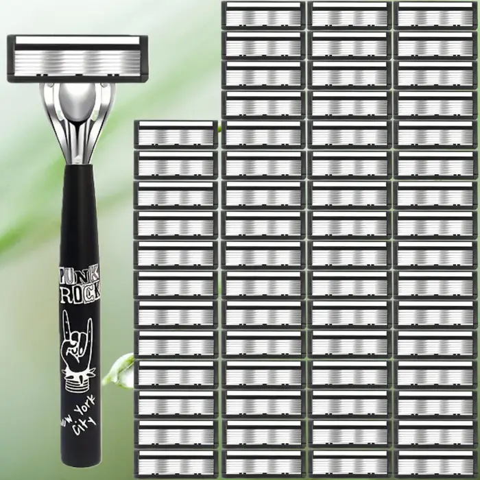 Kit de rasage premium pour homme avec rasoir à 6 lames
