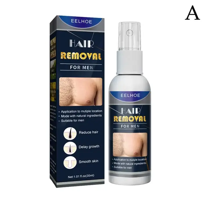 Spray d'épilation puissant 30ml, Super naturel, indolore, Permanent, pour femmes et hommes, crème dé