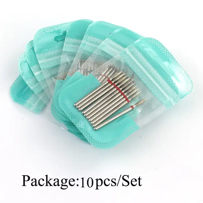 10 pièces diamant fraise ongles forets ensemble pour manucure accessoire pédicure électrique Machine