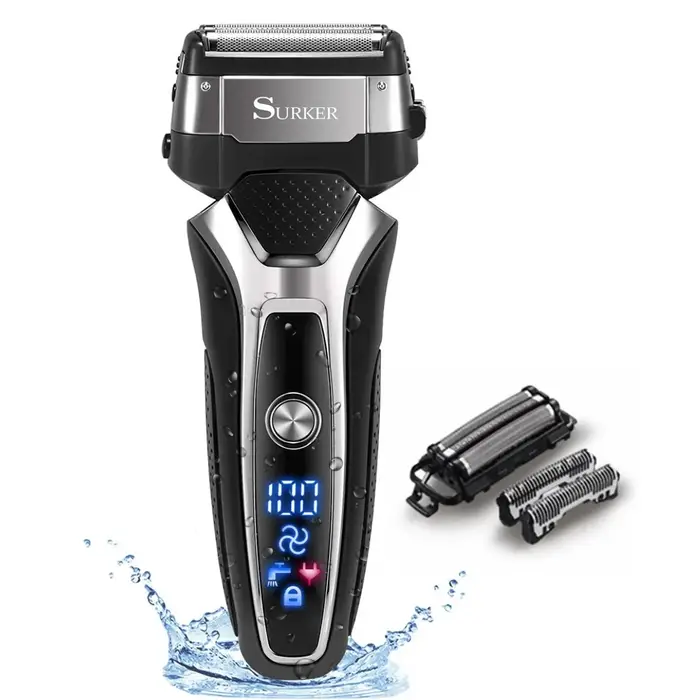 Rasoir électrique Rechargeable sec et humide pour hommes