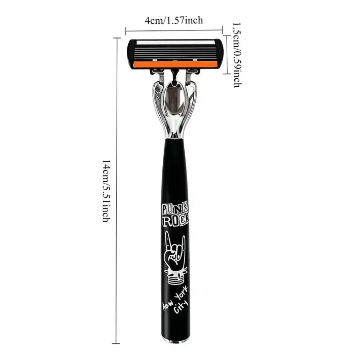 Razor Classic Rasoir de sécurité à 6 lames pour le rasage des hommes et l'épilation des femmes, lames de rasage, rasoir manuel, tête de rasoir interchangeable