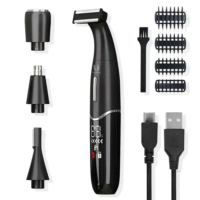 Zone intime coupe de cheveux rasoir de précision hommes ligne de Bikini boules de rasoir sensibles o