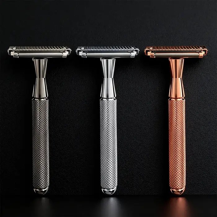 RZACLEA22T-1 rasoir de sécurité double couche avec tête à roulettes