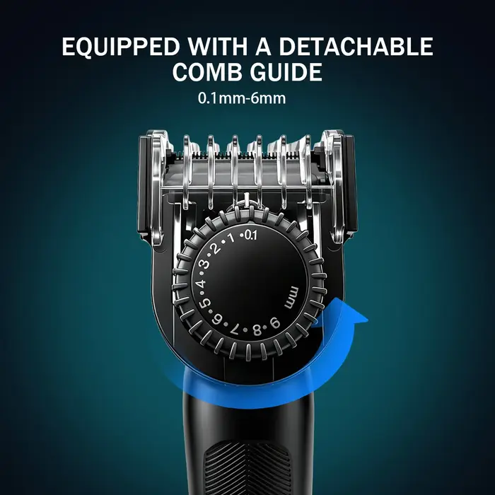 VGR rasoir homme rasoir électrique hommes rasoir electrique homme rasoir Rasoir électrique Portable Tondeuse double face Machine à raser Écran LED Tondeuse à barbe Verrouillage voyage Rasoir pour homm