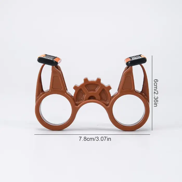 Tondeuse rapide pour crâne chauve, outil de toilettage créatif double face, portable, pour une coupe de cheveux nette, accessoire de rasoir de sécurité lavable