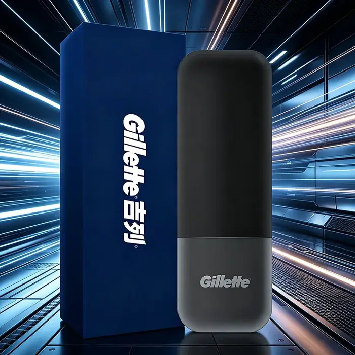 Boîte de rangement pour rasoir Gillette, ouverture et fermeture magnétiques, ventilation par drainage, boîte à gravité, boîte de protection portable pour voyage