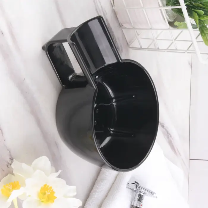 Yaqi bol de rasage en plastique de couleur noire de haute qualité pour hommes pinceau