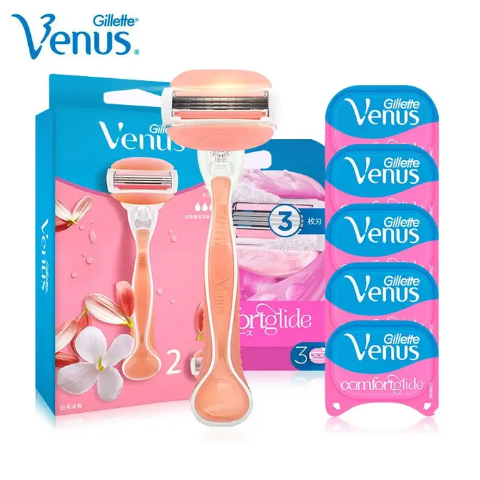 Gillette – Rasoir Venus Breeze 3 Couches en Acier Inoxydable pour Femme