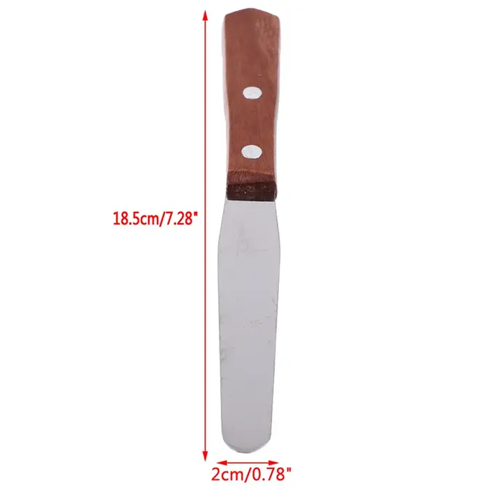 【1 spatule à cire en acier inoxydable