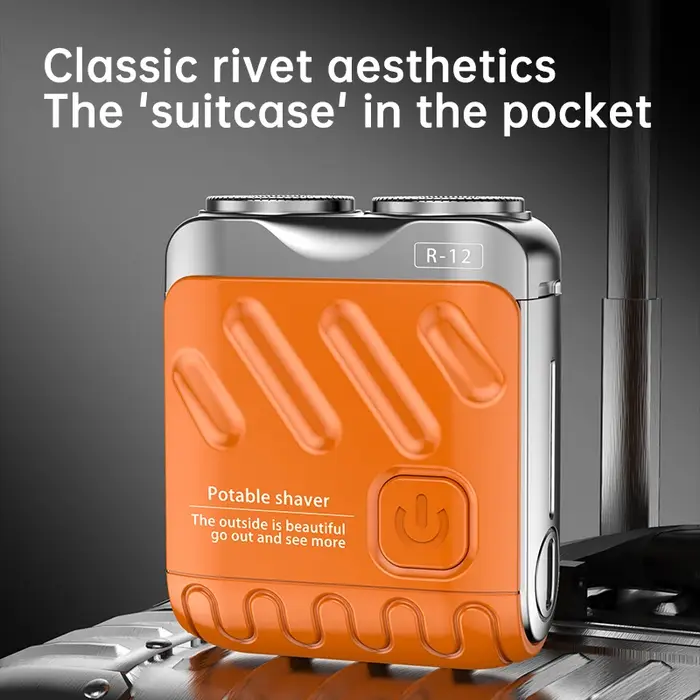 Mini rasoir électrique double tête étanche type-c Rechargeable