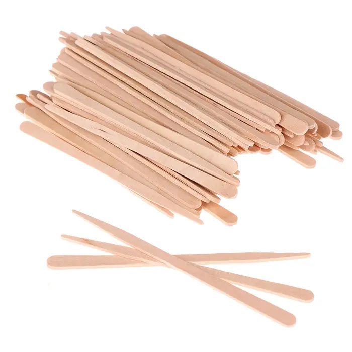 Bâtons d'épilation jetables en bois pour femmes