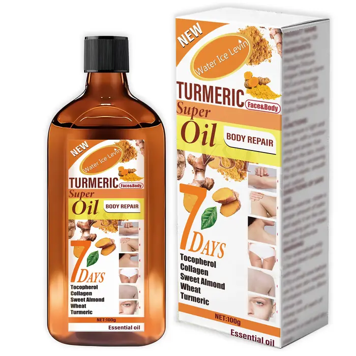 Huile essentielle de soin pour la peau au curcuma