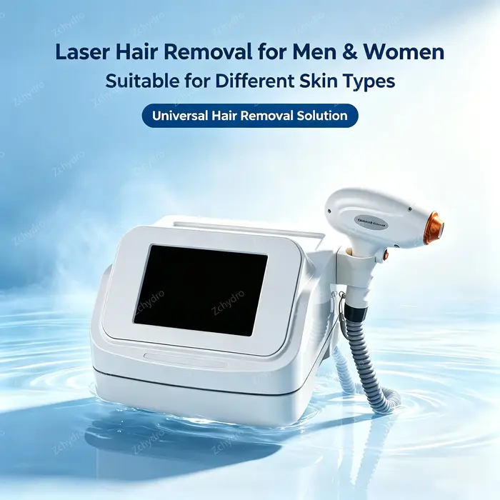 Équipement de beauté professionnel pour salon, épilateur laser à diodes 755 808 1064nm, refroidissement par glace, épilation indolore.