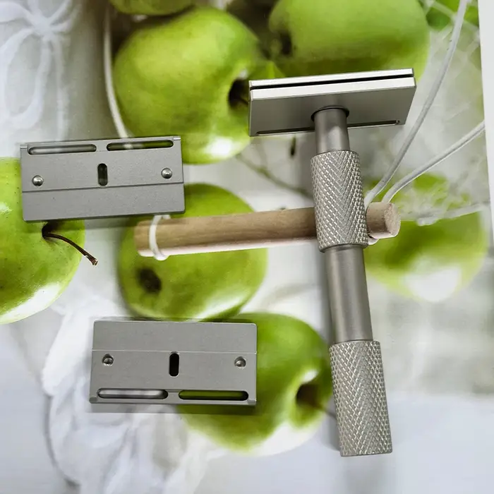 Promotion Flash 2026 ! Rasoir de sécurité traditionnel YAQI Aileron GEM Blade à 3 lames pour un rasage lisse – Indispensable pour le toilettage