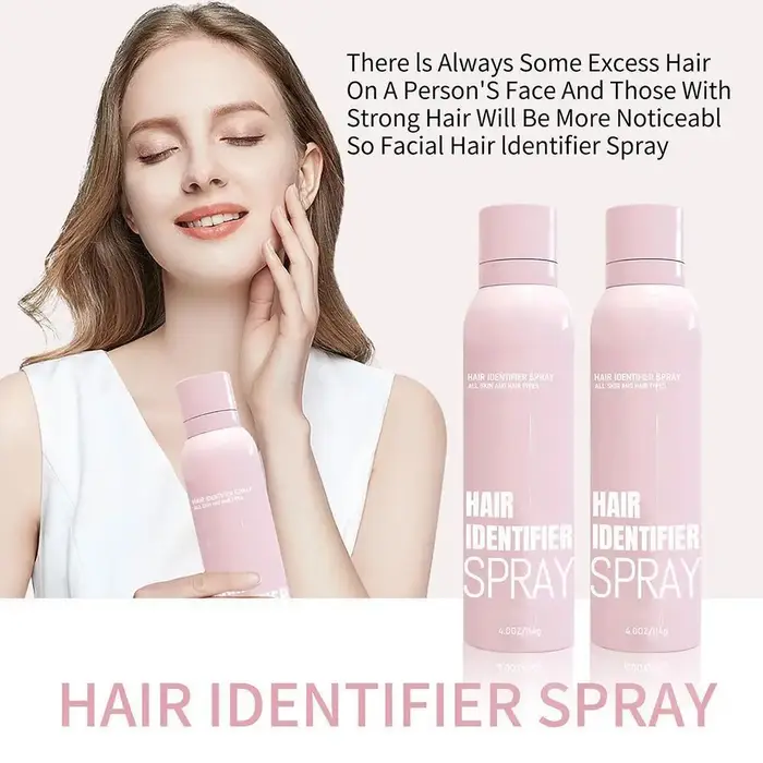 Spray identificateur de poils pour le rasage du visage