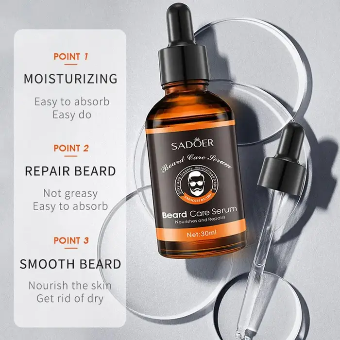 Huile de Soin de la Barbe Biologique Naturelle pour Homme