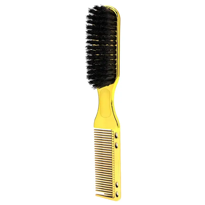 Salon de coiffure barbe peigne deux faces hommes blaireau