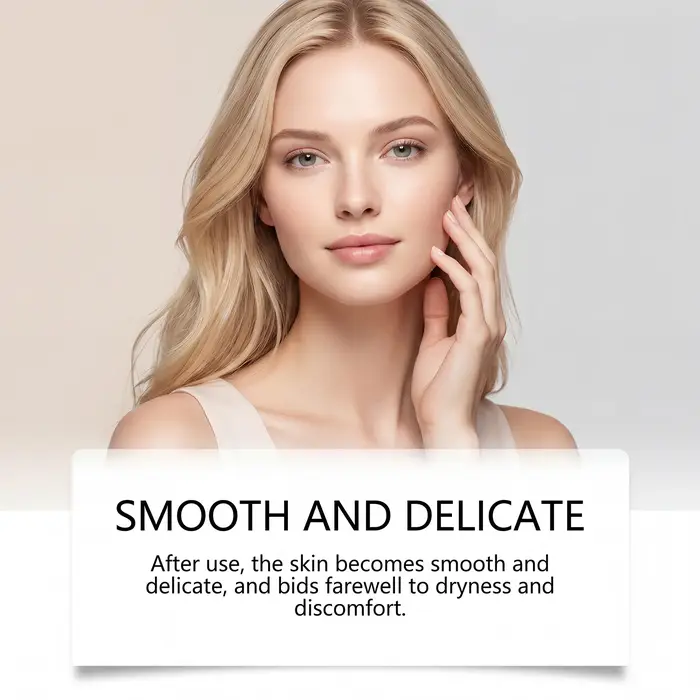 Crème dépilatoire douce à l'huile de coco pour le visage