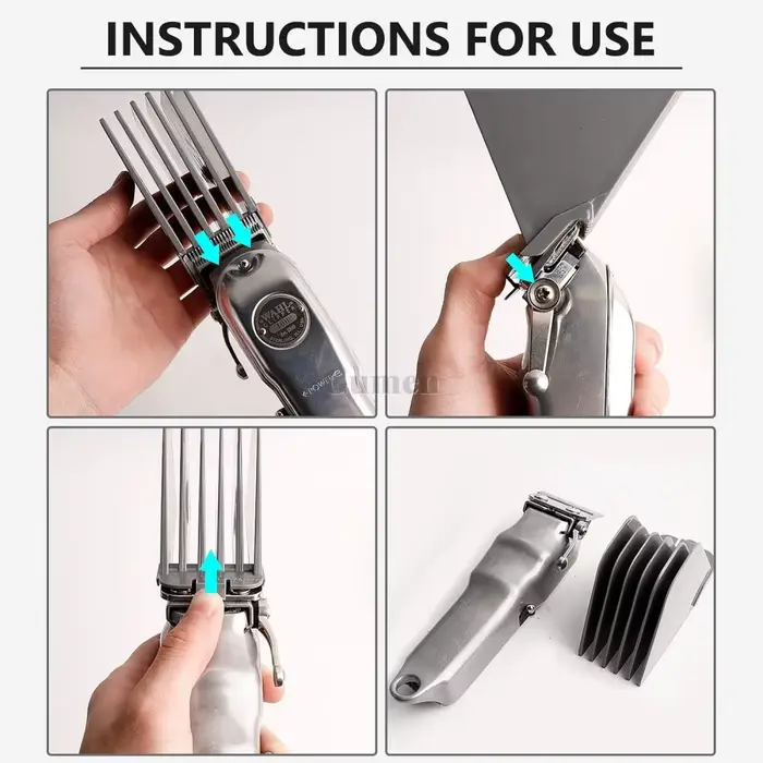 Peignes de guidage pour tondeuse à cheveux, 8 pièces, adaptés à la plupart des tailles, peigne limit