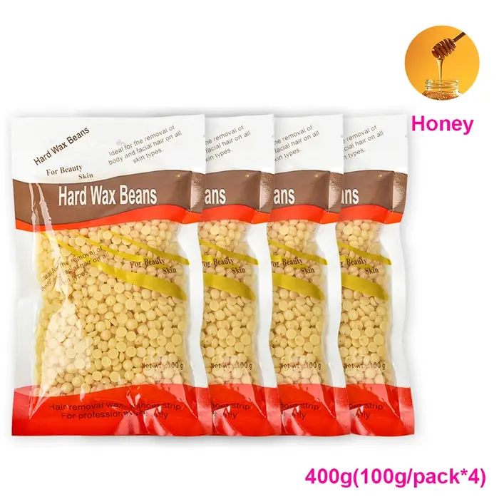 100g-400g haricots de cire dure épilateur solide sans bande dépilatoire Film chaud