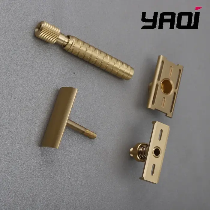 2026 Yaqi Rasoir de sécurité The Final Cut - Brass V2 en laiton pur réglable