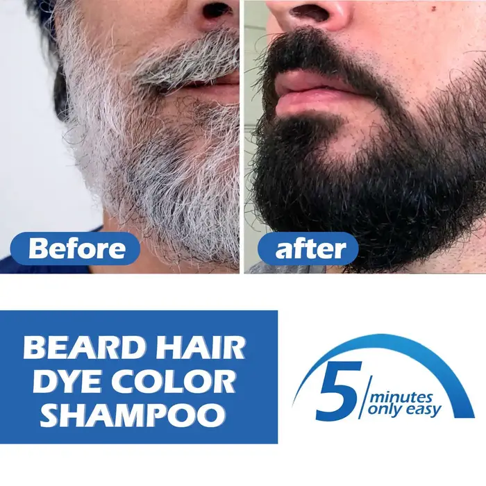 Crème de teinture pour barbe noire et brune