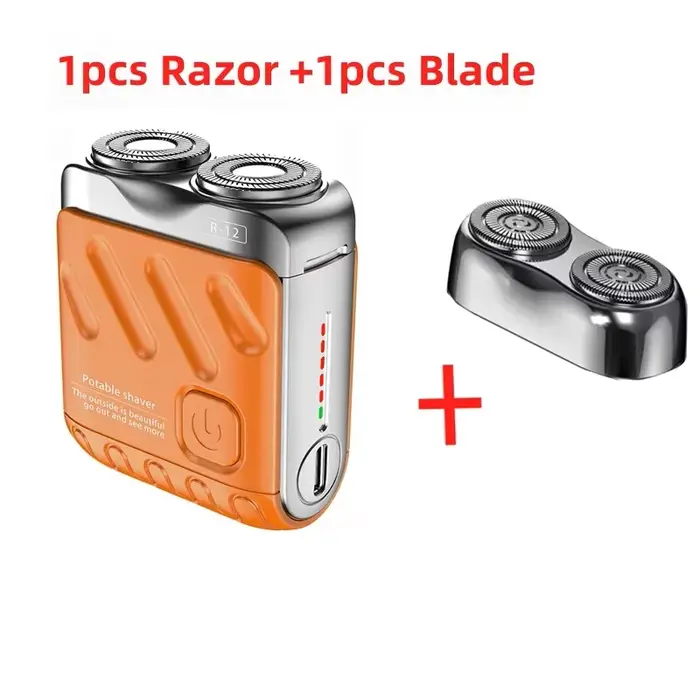 Mini rasoir électrique double tête étanche type-c Rechargeable