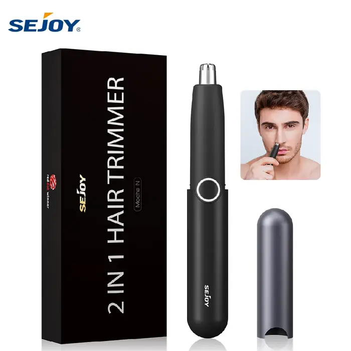 Tondeuse à poils de nez lavable, coupe-poils nasaux, rasoir et épilateur pour poils de nez