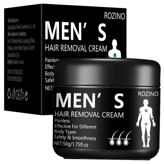 Crème d'épilation professionnelle pour hommes 50g