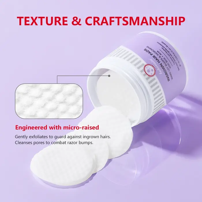Tampons pour poils incarnés