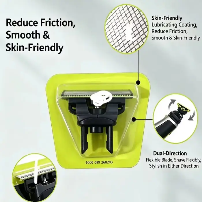 Compatible avec les modèles de rasoirs à lame unique remplaçable QP2520
