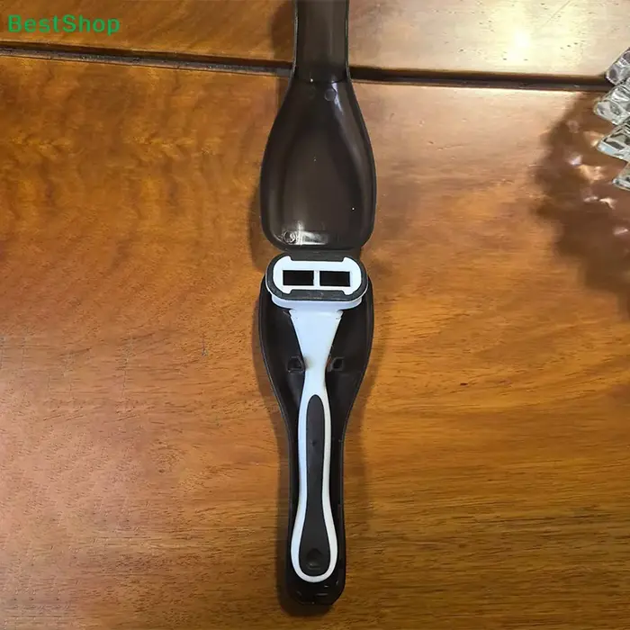 〔R〕Étui de voyage transparent en plastique pour rasoir
