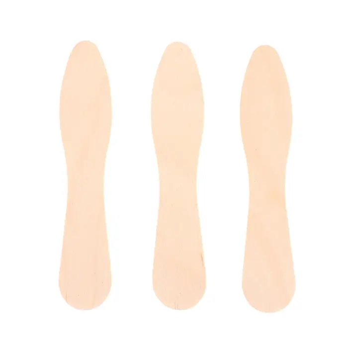 Spatule en bois pour épilation du corps pour femme