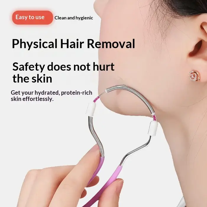 1/3/5 PIÈCES Épilateur facial à ressort pour femme en acier inoxydable, rouleau pliable, bâton épilateur, outil de beauté pour une épilation du visage sans douleur