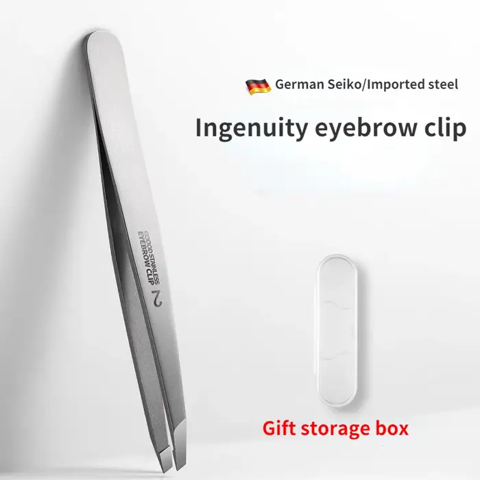 Pince à sourcils inclinée en acier inoxydable, outils de maquillage pour épilation, Extension de cil