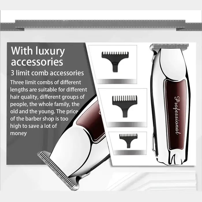 Tondeuse à cheveux électrique sans fil aste pour hommes