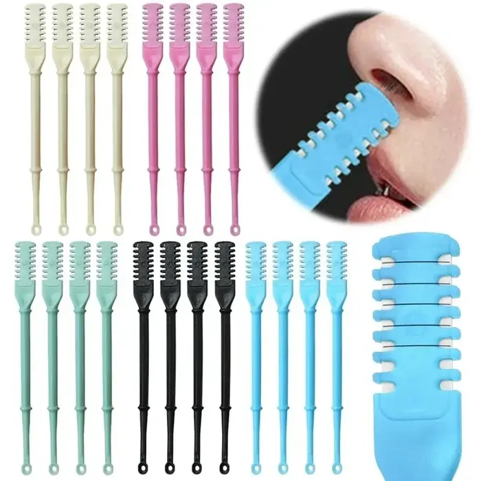 Tondeuse manuelle double tête pour poils du nez