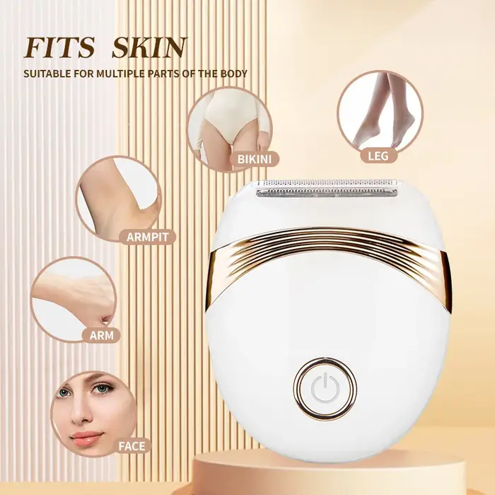 Épilateur électrique pour femmes tondeuse à cheveux rasoir Bikini aisselles bras jambe visage parties intimes dame