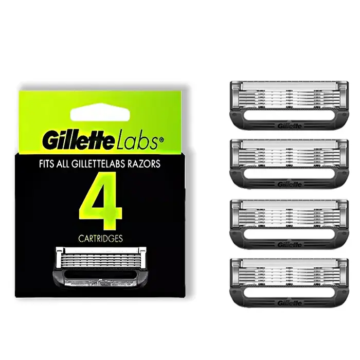 Pour Gillette Labs lame de rasoir 4/8 pièces pour Gillette Labs lames de rasoir chauffantes Gillette labs série tête de rasoir lame de rasoir 5 couches