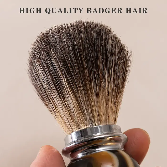 Ensemble de brosse et bol à raser pour homme