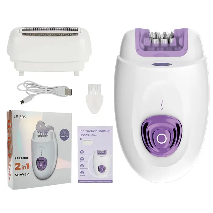 Épilateur et rasoir électrique Rechargeable 2 en 1