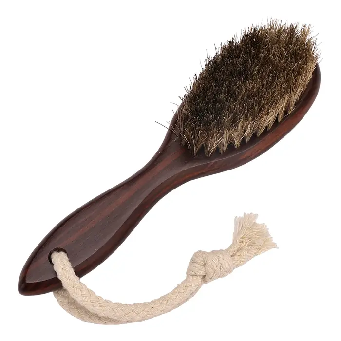 Professionnel barbier rasage barbe brosse cheveux Duster brosses crin Salon visage moustache propre
